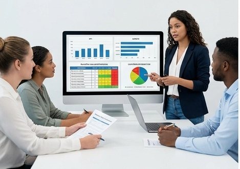 Análise de indicadores do sistema de gestão em reunião de acompanhamento